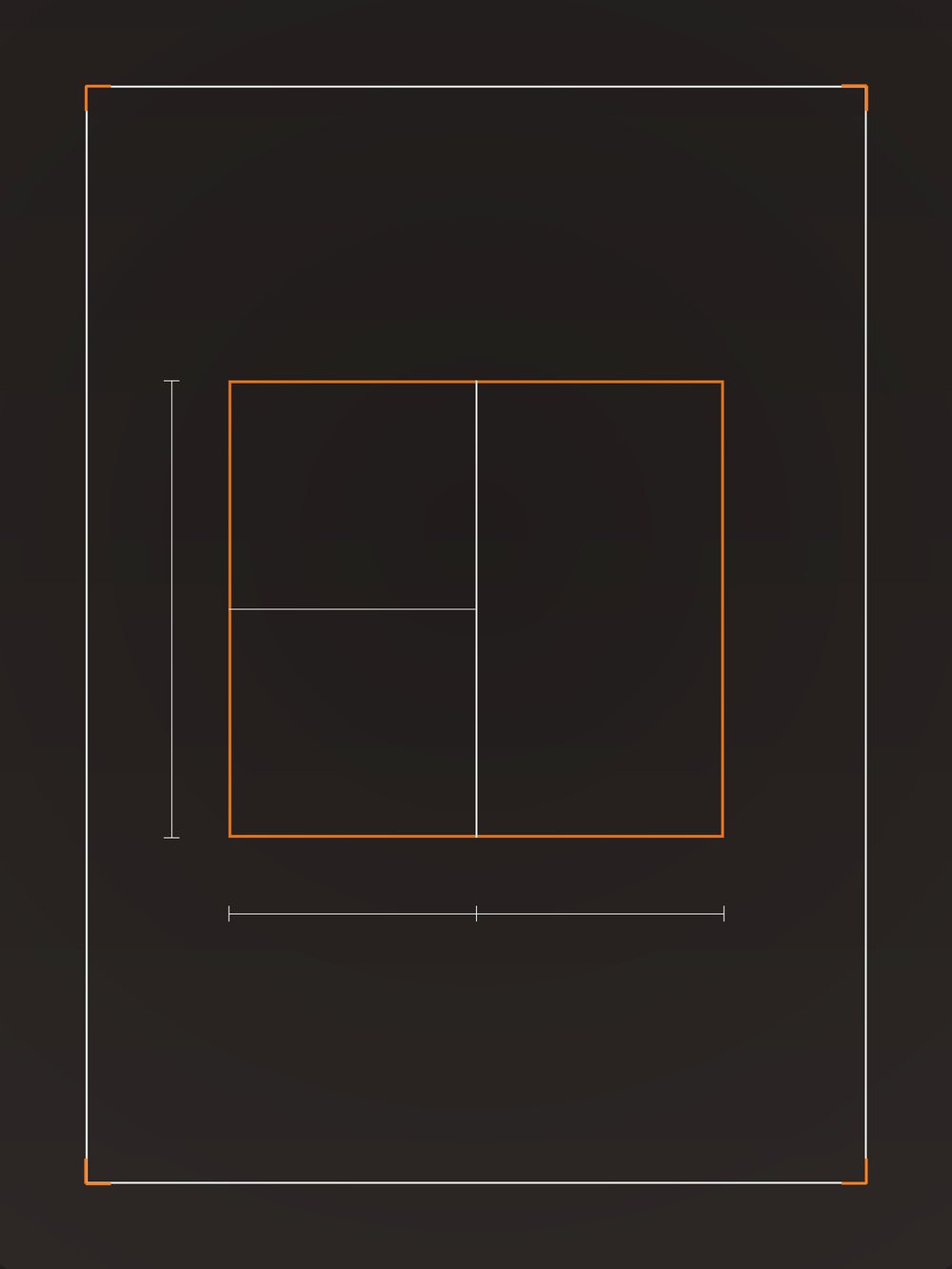 2D architectural design drawing